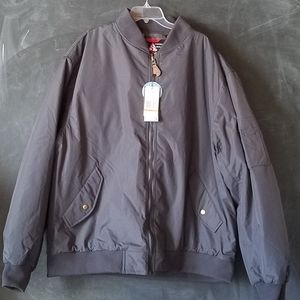 NWT Spire Aviator Bomber Coat Jacket Charcoal Gray Sz 4XL